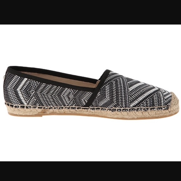 Sam Edelman Shoes Lynn Black White Woven Espadrilles size 9 European summer - Picture 3 of 8